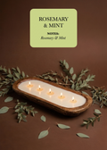Rosemary & Mint – 5‑Wick Dough Bowl Soy Candle