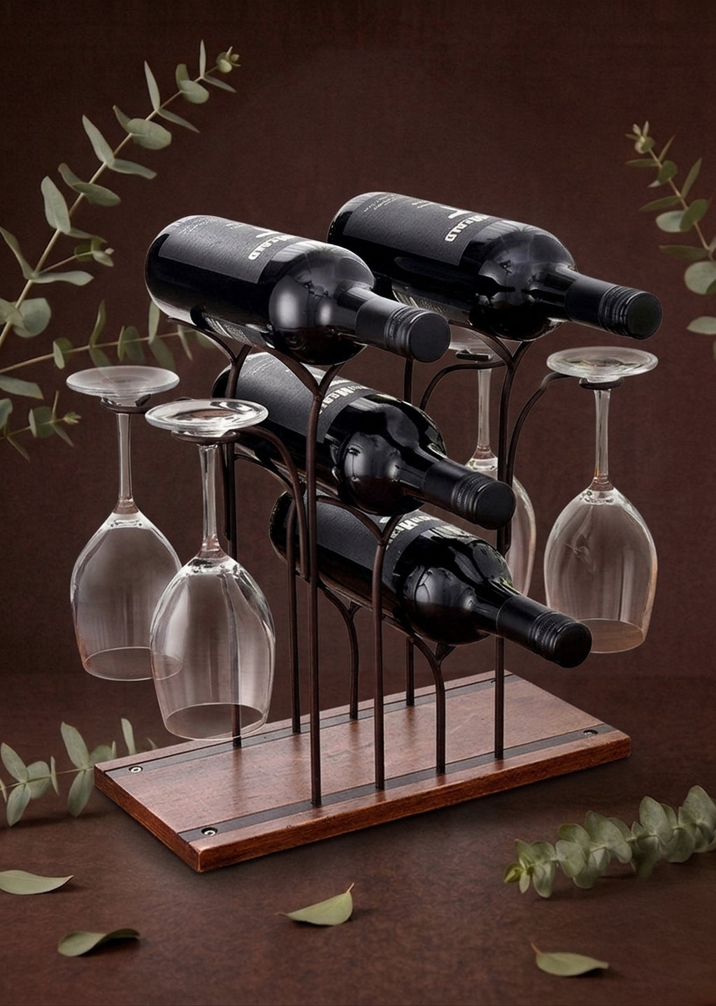 European Iron Wine Rack