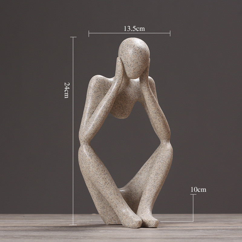 Creative Abstract Thinker Statue