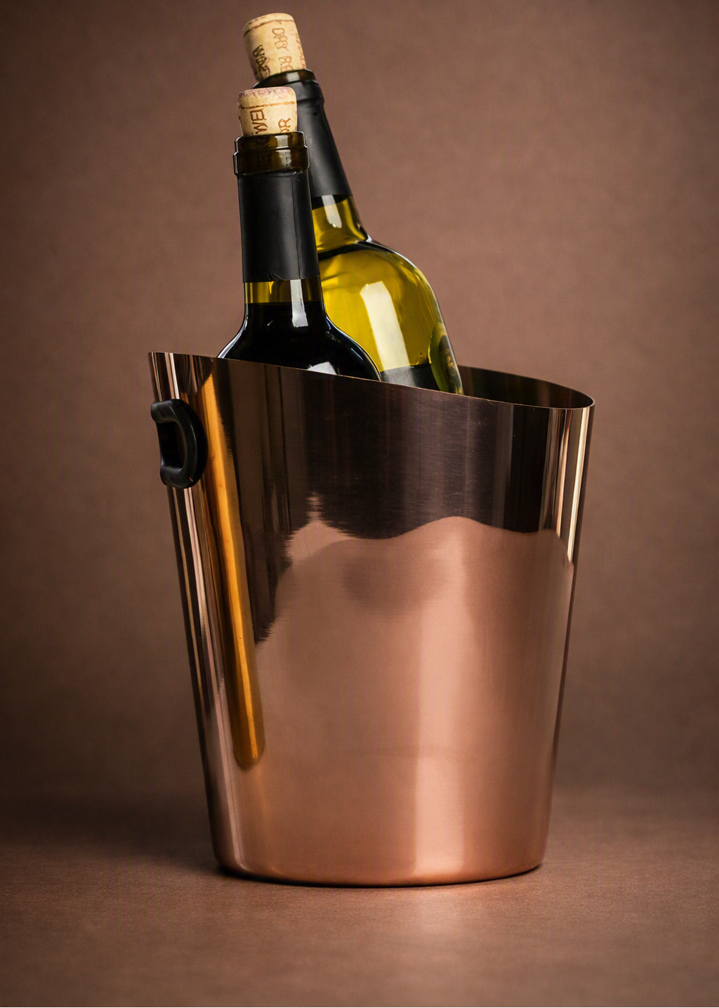 Inclined Stainless Steel Ice Bucket — Luxe Edition