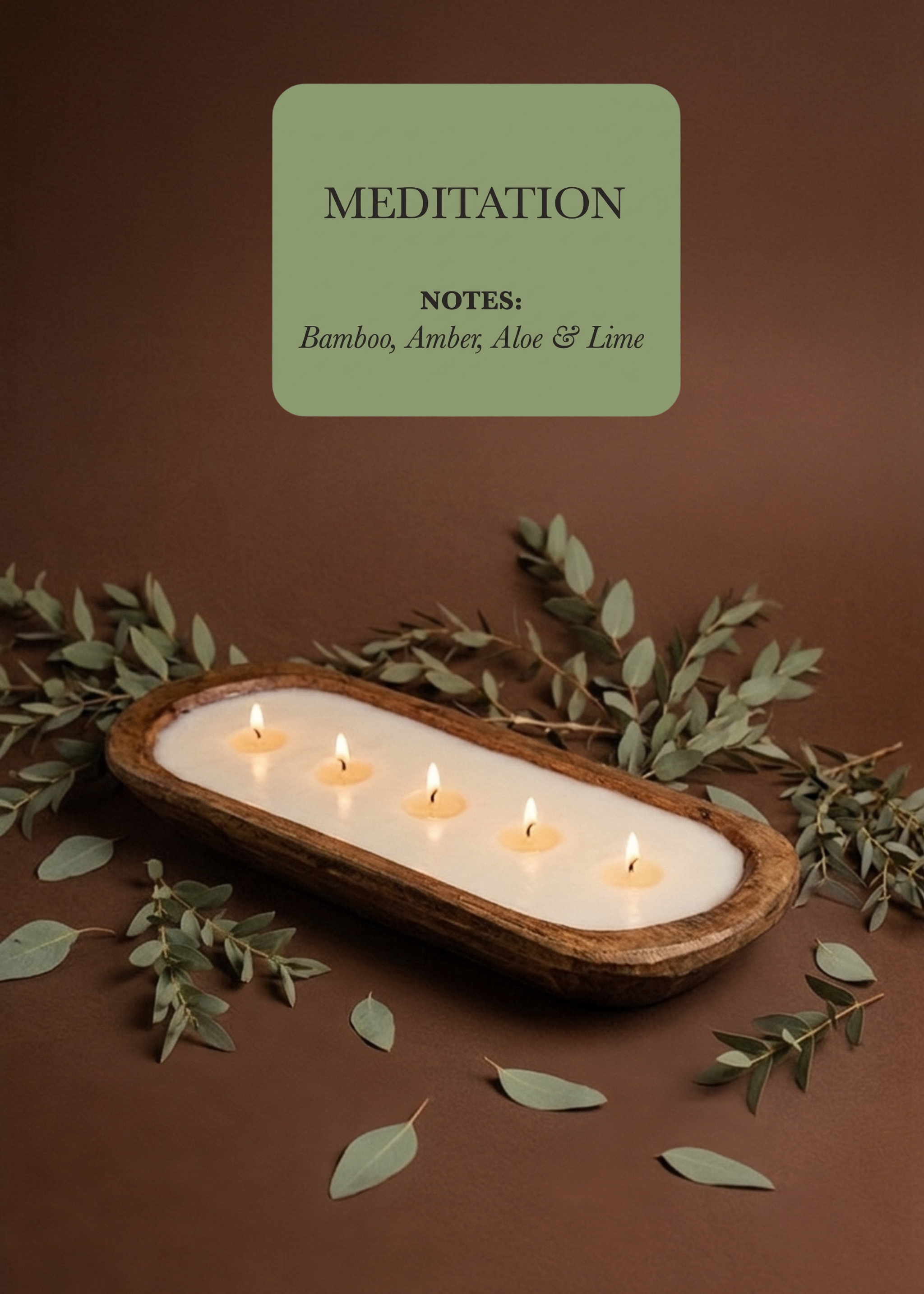 Meditation – 5‑Wick Dough Bowl Soy Candle