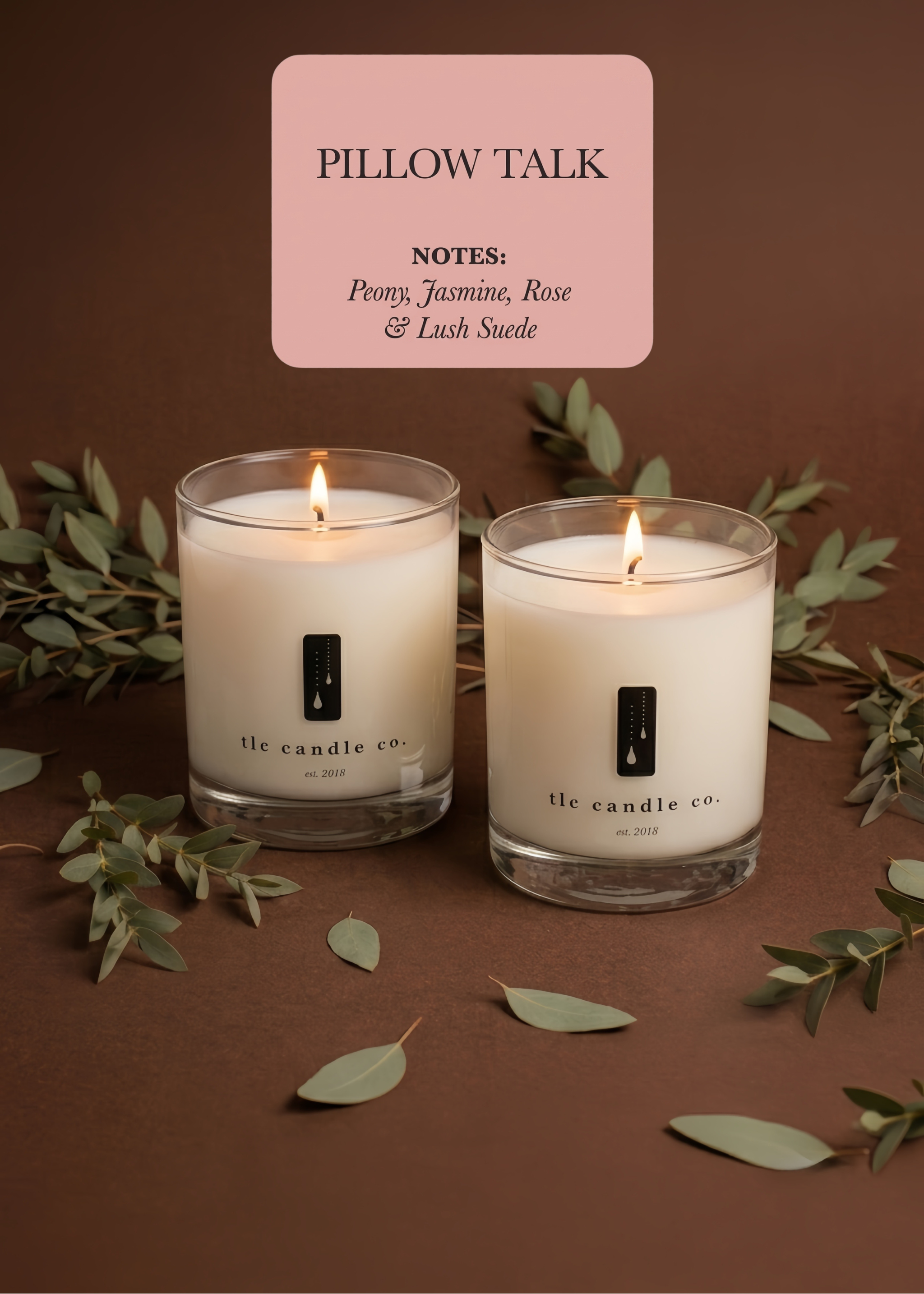 Bouquet – Pillow Talk & Peony Luxury 2‑Wick Soy Candle Set