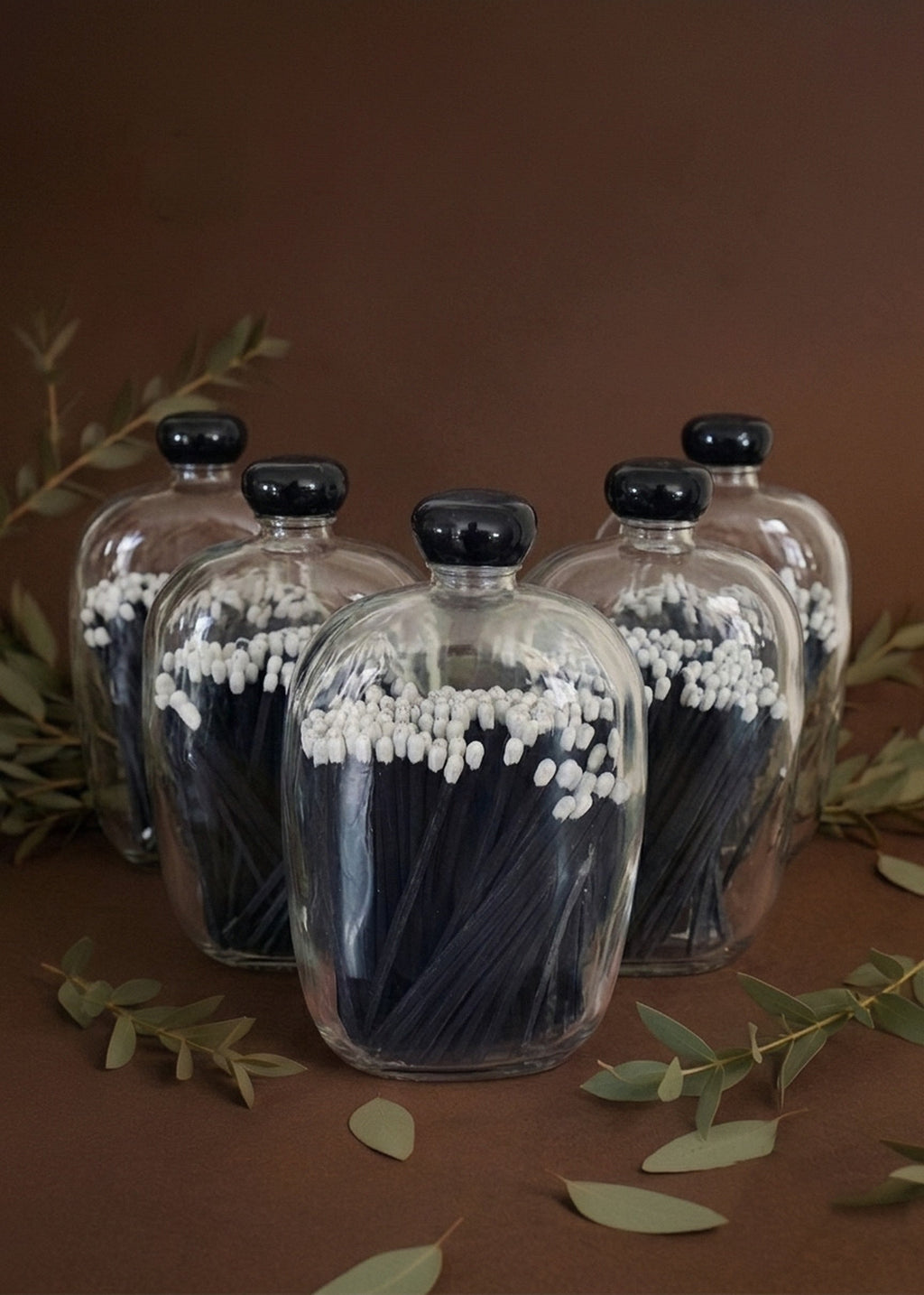Décor 4" Safety Matches – Glass Decanter Bottle