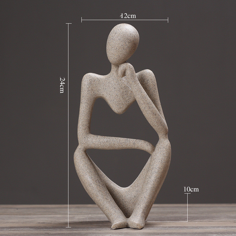 Creative Abstract Thinker Statue