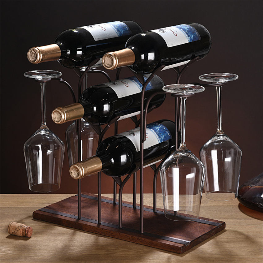European Iron Wine Rack